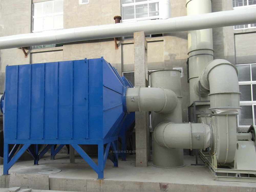 臥式交叉酸霧凈化塔工程